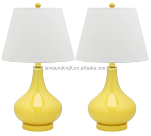 Lámpara de Mesa de Vidrio Roja para Sala de Estar con Pantalla Blanca Decorativa para Sala de Estar, Dormitorio, Casa, Mesita de Noche - Product Image 5