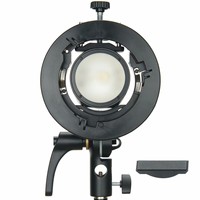 Support de flash Godox S2, support de fixation Bowens pour flash Godox V1 V860II AD200 AD400PRO Speedlite, snoot, boîte à lumière