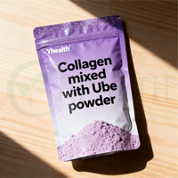 Collagène marin hydrolysé Yhealth avec poudre naturelle d'igname violette Ube |   Fournisseur de compléments alimentaires pour régime beauté super-alimentaire