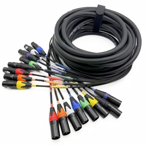 <span class=keywords><strong>Cable</strong></span> Snake Profesional <span class=keywords><strong>de</strong></span> 8 Canales para Multimedia, 8 <span class=keywords><strong>Pares</strong></span> Macho-Hembra, XLR <span class=keywords><strong>de</strong></span> 3 Pines, Audio Balanceado, PVC, Bajo Ruido, para Altavoces - Product Image 1