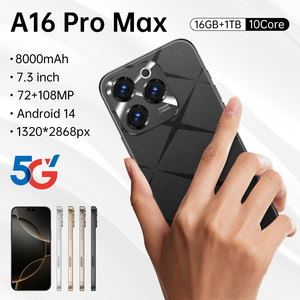 Teléfono A16 Pro Max 5G Precio de Fábrica 16GB+1TB de Almacenamiento Pantalla Grande de 7.3 Pulgadas y Doble SIM Teléfono Inteligente Android - Product Image 2