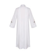 Tunique blanche pour prêtre, pasteur, ministre, robe de cérémonie catholique, costume de clergé, robe d'église