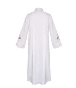 Túnica Blanca para Pastor, Ministro, Sacerdote de la Iglesia Católica, Traje de Clérigo, Túnica Eclesiástica - Product Image 4