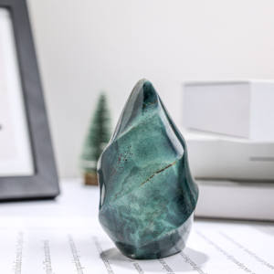 Jaspe Oceánico Natural Tallado en Forma de Llama, Cristal Pulido, Gema Curativa, Adorno para Decoración del Hogar, Reiki, Feng Shui, Regalo, Venta al por Mayor - Product Image 4