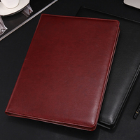 Porte-documents en cuir imperméable pour hommes et femmes de luxe personnalisé Bloc-notes Presse-papiers Classeur à documents Padfolio Organisateur de portefeuilles d'affaires
