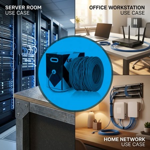 Cable <span class=keywords><strong>de</strong></span> Red Ethernet Personalizado <span class=keywords><strong>de</strong></span> Alta <span class=keywords><strong>Velocidad</strong></span> Cat5e para Exteriores, Cat6 para Interiores, BC UTP/FTP/SFTP, Cat6a, Cat7, Cat8, 305m, CCA, para <span class=keywords><strong>Internet</strong></span> y LAN - Product Image 4