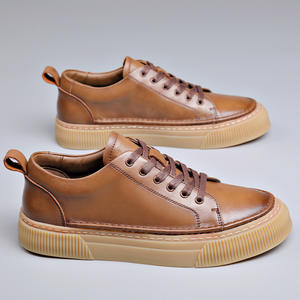 Zapatos Casuales de Piel Vacuna con Cordones, Cómodos, Retro, Personalizados, de Piel Auténtica, para Hombre, Novedad de 2021 - Product Image 3