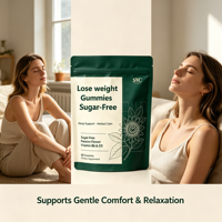 Gummies SYC BIO sans sucre pour la gestion du poids, 60 unités, avec mélatonine et L-théanine pour le soutien du sommeil, à base de plantes, bien-être quotidien