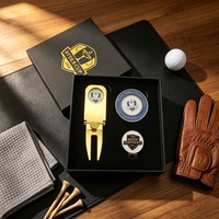 Nouvel Outil de Réparation de Golf Monopolaire en Métal, en Alliage de Zinc et Acier Inoxydable, Type Switchblade, Personnalisé, Cuivre Brossé, 2025