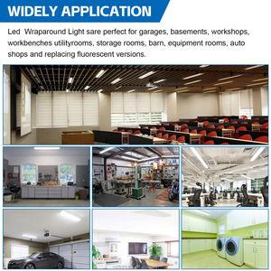 4ft <span class=keywords><strong>LED</strong></span> wraparound Puff <span class=keywords><strong>Lights</strong></span> 50 Wát/6500lm <span class=keywords><strong>Dimmable</strong></span> <span class=keywords><strong>LED</strong></span> Bọc Ánh sáng 4 chân <span class=keywords><strong>Led</strong></span> Flush núi Đèn trần - Product Image 6