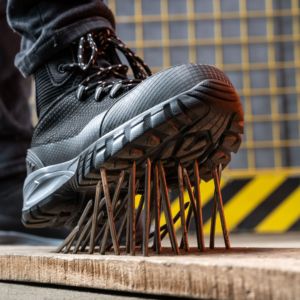 Scarpe da lavoro leggere da <span class=keywords><strong>uomo</strong></span> scarpe di sicurezza antiscivolo traspirante resistente alle forature a prova di taglio alto - Product Image 5