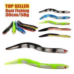 TOPLURE-señuelo de pesca de <span class=keywords><strong>Anguila</strong></span>, cebo suave vivo para <span class=keywords><strong>agua</strong></span> de mar y <span class=keywords><strong>agua</strong></span> <span class=keywords><strong>dulce</strong></span>, lubina y Lucio, Artificial, 30cm, 58g - Product Image 1