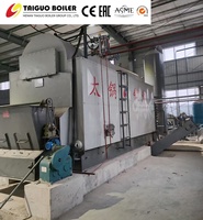 DZL Boiler Uap Tekanan Tinggi Horizontal Industri Berbahan Bakar Biomassa Batubara Pelet Kayu 1-30t