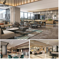 Ensembles de meubles modernes pour hôtels et restaurants, meubles personnalisés pour cafés et salles à manger, ensemble complet de tables et de chaises