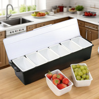 Plateau de présentation de fruits glacés pour hôtels, buffets, événements de restauration, mariages et stations de garnitures de bar à cocktails