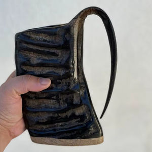 Viking écologique corne de boeuf bière tasse polie buffle corne tasses pour décor prix usine - Product Image 1