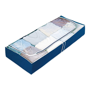 Home Underbed <b>Storage</b> Organizer Non-Woven Fabric Modern Foldable Adjustable 105x15x45cm Living Room Space Saver Suit for Bedding - Product Image 1