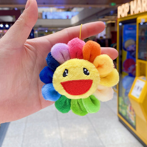 <span class=keywords><strong>Sourire</strong></span> coloré créatif accessoire de broche tournesol poupée <span class=keywords><strong>totoro</strong></span> en peluche pendentif de poupée visage souriant coloré - Product Image 5