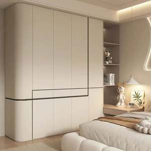 Armoire de chambre à coucher moderne de haute qualité, design simple, gain de place, armoire en bois pour petite pièce - Product Image 6