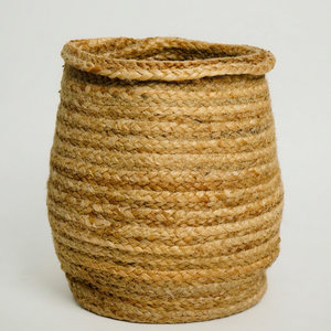 Hand Braided Eco-Friendly Mini Modern <b>Square</b> Jute Storage <b>Basket</b> Natural Harvest for Living Room Bedroom Home Decor - Product Image 1