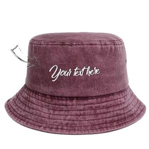 Casquette Bob en Jean Brodé Personnalisé Style Vintage, Coton Lavé, Casquette Classique pour Hommes et Femmes, Usage Quotidien Décontracté, Pêche, Ski, Plein Air - Product Image 3