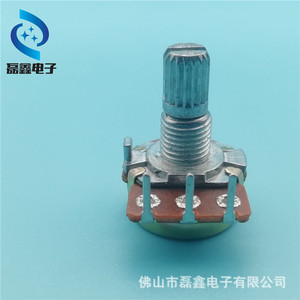 โพเทนชิโอมิเตอร์แบบหมุนเดี่ยว Wh148 แกนเกลียว M6x0.75 แบบมีร่อง 1 รอบ B1K B10K B50K - Product Image 3