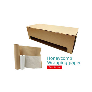 Kraft <b>Paper</b> <b>Wrap</b> <b>Roll</b> 50cm X 80m 80gsm Honeycomb Protective Cushioning Material For Packaging - Product Image 3