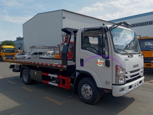 Promotion : Camion de dépannage Isuzu KV100 4x2 de 4 tonnes avec plateau hydraulique – Véhicule de sauvetage routier économique à vendre - Product Image 3