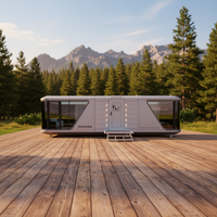 Fullking K7 Maison Conteneur Moderne Type Capsule Spatiale, Unité Préfabriquée Mobile Personnalisée Prête pour Climat Froid, Idéale pour Complexes Hôteliers, Garantie 1 An sur Site