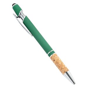 High Quality 2-in-1 Aluminum Rod Ballpoint <b>Pen</b> Custom Logo Metal for Stylus with Cork Grip Spray Glue Press Office Tool and Gift - Product Image 6