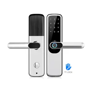 New Smart Electronic Keyless Fingerprint Digital Password Biometric Outdoor Fingerprint Digital Door Lock Tuya