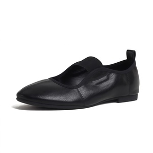 Chaussures plates Mary Jane de luxe pour femme, style Yixinda Grape Mom, à bout rond, avec bande élastique, confortables, couleur unie, collection <span class=keywords><strong>Printemps</strong></span> - Product Image 1