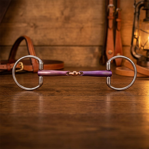 Bridon à double articulation en titane rose Tough Tack avec anneau fixe, modèle TT-PTB-001 50x50x40cm - Product Image 3