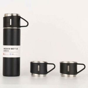 Ensemble de thermos de Noël, bouteilles d'eau isothermes, 3 tasses, ensemble cadeau, couvercle en acier inoxydable réutilisable, isolation thermique 6-12 heures - Product Image 1