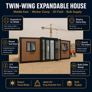Casa Espandibile a Doppia Ala per Campo di Lavoro in Medio Oriente, Campo Petrolifero, Bulk 3x Jebel Ali King <span class=keywords><strong>Abdullah</strong></span> 35 50 Giorni - Product Image 2
