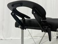 Support de tête réglable et pliable pour table de massage portable, en nylon noir, pour remplacement de repose-tête de table de soin spa