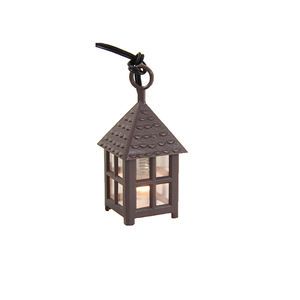 Farol Cuadrado de Plástico Blanco ZICOM, Accesorio para Escena de Natividad, 5 cm de Altura, Decoración para el Hogar, Regalos, Alimentación Solar, Suministro de CC, Alemania - Product Image 1