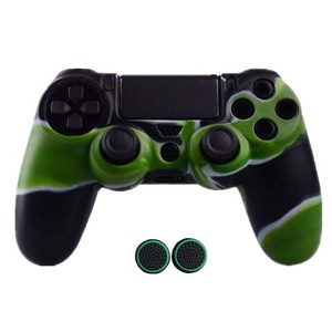 Hot Sale Marble for ps4 Slim playstation 4 <strong>Gamestop</strong> Silicone Cover Skins for PS4 Controller Black Green - Product Image 1