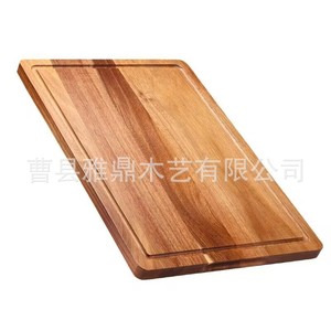 Bandeja de Madera de Acacia Rectangular, Diseño Minimalista, Tabla de Cortar Resistente para Fiestas y Uso Doméstico, Plato para Filetes - Product Image 3