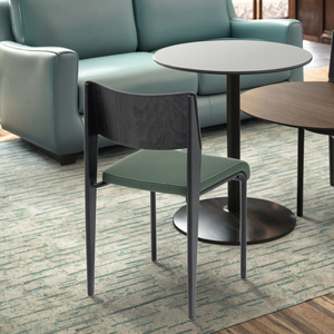 Bán Sỉ Ghế Ăn Bằng Gỗ Cho Quán Cà Phê Nhà Hàng Ghế Đệm PU Ghế Nhà Hàng Có Chân Bằng Thép - Product Image 3