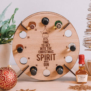 Bois noël liqueur bière vin porte-bouteilles en bois arbre de noël compte à rebours <span class=keywords><strong>calendrier</strong></span> de l'avent décor - Product Image 4