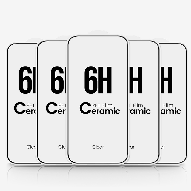 OEM Custom Soft Mobile Phone Anti-Scratch Anti-Static Full Coverage PET Ceramic Screen Protector 6H 9H Nano Coating Crystal