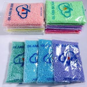 Cuentas de Vidrio de Arroz Crema de 2-4mm Sueltas para Manualidades DIY, Material para Pulseras, Punto de Cruz y Accesorios de Joyería - Product Image 4