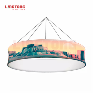 Structure accrochante en aluminium moderne de tissu de tension de <span class=keywords><strong>tube</strong></span> pour l'équipement de salon commercial de cabine de plan de Shell de décoration d'exposition - Product Image 3