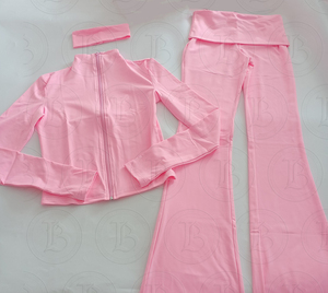 2026 Tall Girl Friendly Set Custom Logo Woman Yoga Long <strong>Pants</strong> 2 Piece Suit Gym With Zipper Fitness Tracksuit Women <strong>Clothes</strong> Set - Product Image 2