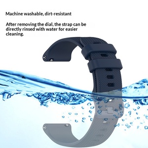Bracelet de montre universel en silicone avec boucle à ardillon de 18 mm, 20 mm, 22 mm pour montre connectée <span class=keywords><strong>Garmin</strong></span> Venu2s - Product Image 4