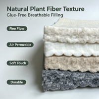 Fibre de polyester recyclable durable 15D ignifuge, rembourrage creux sans colle pour matelas et rembourrage de canapé