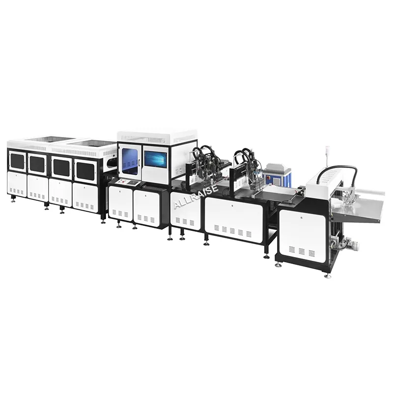 Machine de fabrication de boîtes pliantes entièrement automatique Machine de fabrication de boîtes d'emballage fines