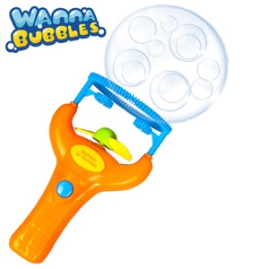 Pistola de Burbujas Automática con Ventilador, Juguete de Burbujas para Niños, de Verano, para Exteriores, Portátil, Funciona con Pilas - Product Image 1
