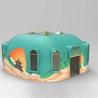 Grand Kit de maison dôme en verre modulaire 6m de diamètre tentes dôme étanche géodésique Camping de luxe maison extérieure Par